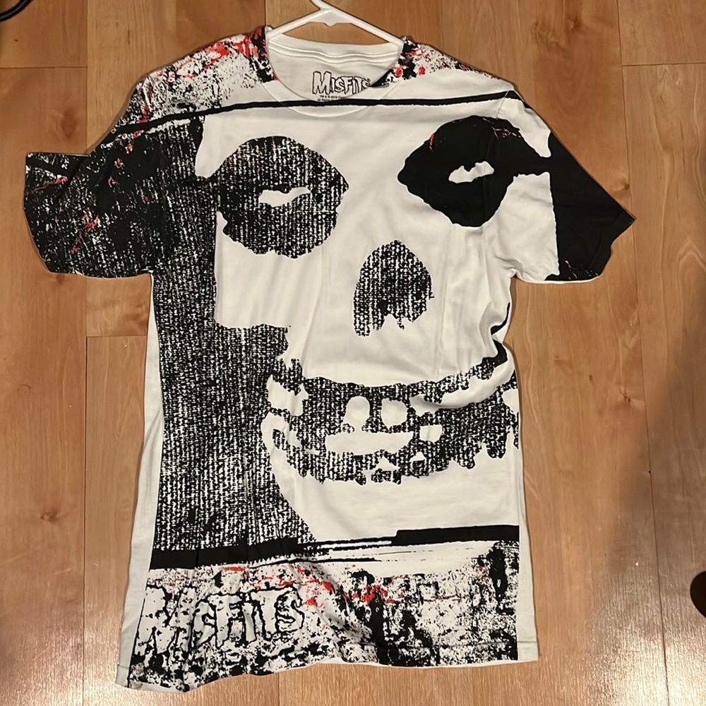 MISFITS all over print Skull logo shirt
